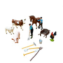 Dyr - Bondefamilie fra Papo - 8 stk.