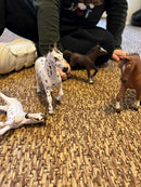 Dyr - Hestefamilie fra Papo - 4 stk.