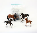 Dyr - Hestefamilie fra Papo - 4 stk. - Billede 1