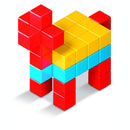 Magicube GREEN - 64 dele - Fra 1 år. - Billede 1