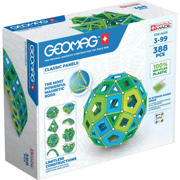 Geomag Classic - Magneter af genbrugsplast - Kold - 388 dele - Fra 3 år. - Billede 1