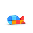 Magicube 3 Shapes Animals - 100% Genbrugsplast - 9 dele - Fra 1 år. - Billede 1