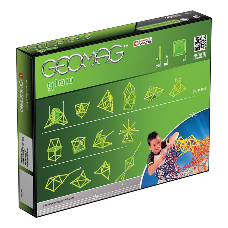 Geomag - Glow magneter - 40 dele - Fra 3 år. - Billede 1