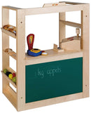 Købmandsbutik, træ, 120 x 100 x 50 cm - Billede 1