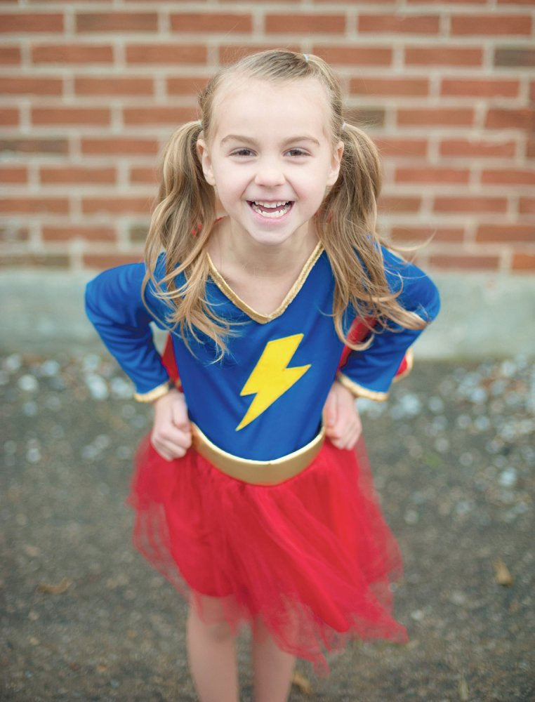 Udklædning - Superhero Pige - Str. 5-6 år. - Billede 1