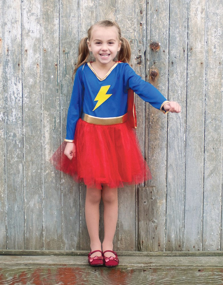 Udklædning - Superhero Pige - Str. 5-6 år. - Billede 1