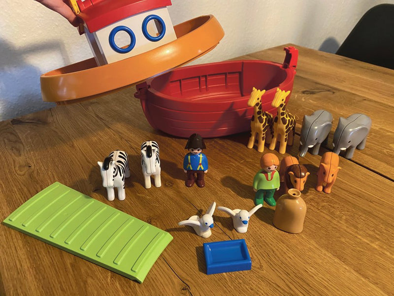 Playmobil 1.2.3 - Noah's Ark inklusiv 2 figurer - 6765. - Billede 1