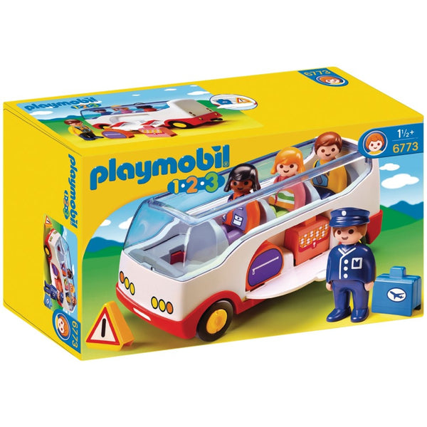 Playmobil 1.2.3 - Bus inklusiv 4 figurer - 6773. - Billede 1