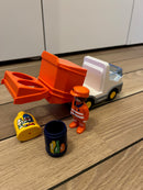 Playmobil 1.2.3 - Skraldebil inklusiv 1 figur - 6774.