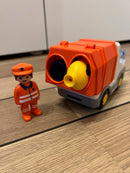 Playmobil 1.2.3 - Skraldebil inklusiv 1 figur - 6774.