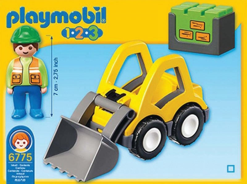 Playmobil 1.2.3 - Gravemaskine inklusiv 1 figur - 6775. - Billede 1