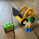 Playmobil 1.2.3 - Gravemaskine inklusiv 1 figur - 6775.