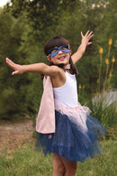 Udklædning - Superhelte kostume - Rosa/blå - Str. 7-8 år. - Billede 1