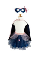 Udklædning - Superhelte kostume - Rosa/blå - Str. 7-8 år. - Billede 1