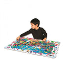 Gulvpuslespil - 123 Find Det - Under Vandet - 90 x 60 cm - The Learning Journey - Billede 1