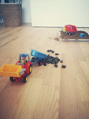 Playmobil 1.2.3 - Traktor m Trailer - fra 18 mdr. - Billede 1