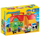 Playmobil 1.2.3 - Bondegård - fra 18 mdr. - Billede 1