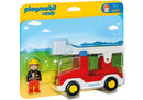 Playmobil 1.2.3 - Brandbil med stige - fra 18 mdr. - Billede 1