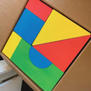 EduShape Store Skumbyggeklodser - 32 stk - Fra 0 år. - Billede 1