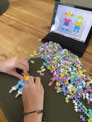 Plus Plus MINI Pastel - Metalkuffert med 600 brikker i Pastelfarve. - Billede 1