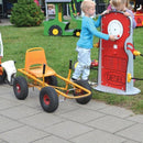Moon-Car Gokart: Den Originale Gule med Luftgummihjul - RABO - Fra 4 år. - Billede 1