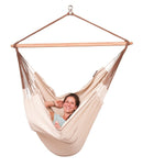 Økologisk Hængekøjestol - Nougat - Stor Lounger - La Siesta - Billede 1