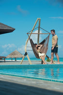 Økologisk Hængekøjestol - Chocolate - Stor Lounger - La Siesta - Billede 1