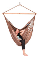 Økologisk Hængekøjestol - Chocolate - Stor Lounger - La Siesta - Billede 1
