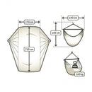 Hængekøjestol til 2 personer - Plum - Stor Lounger - La Siesta - Billede 1