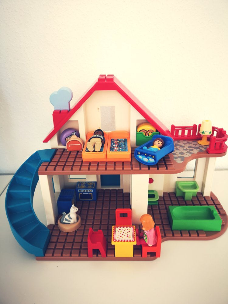 Playmobil 1.2.3 - Stort Familiehus - fra 18 mdr. - Billede 1