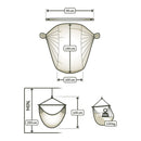 Økologisk Hængekøjestol til 1-person - Volcano - Lille - La Siesta - Billede 1
