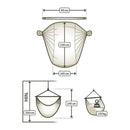 Helårs Hængekøjestol til 1-person - Lime - Lille - La Siesta - Billede 1