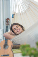 Økologisk Bomuldshængekøje til 1 pers. - Latte - Max. 120 kg. - La Siesta. - Billede 1