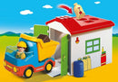 Playmobil 1.2.3 - Skraldebil med garage - 70184. - Billede 1