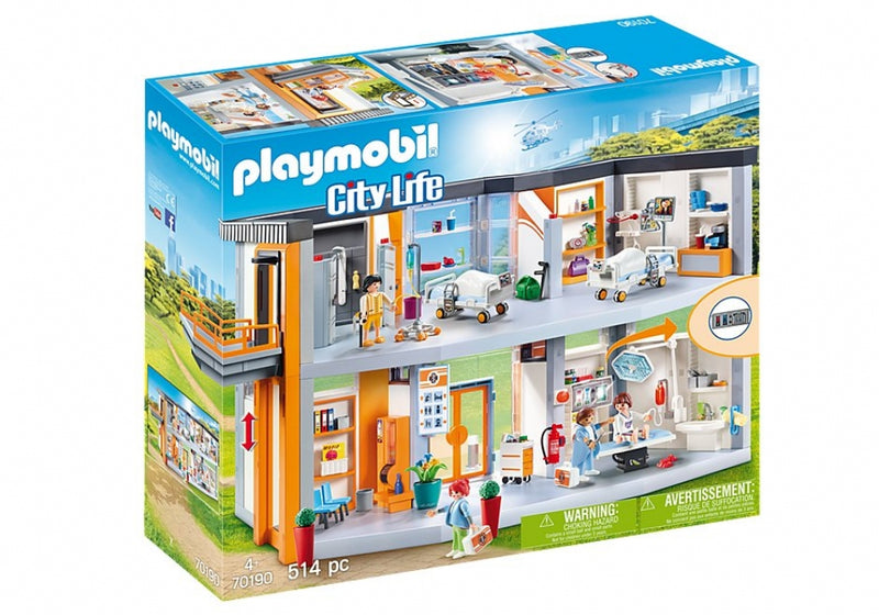 Playmobil City Life - Stort hospital - 70190 - Fra 4 år. - Billede 1