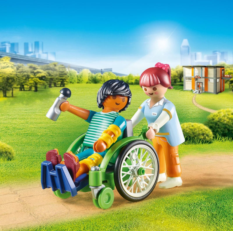 Playmobil City Life - Patient i kørestol - 70193 - Fra 4 år. - Billede 1