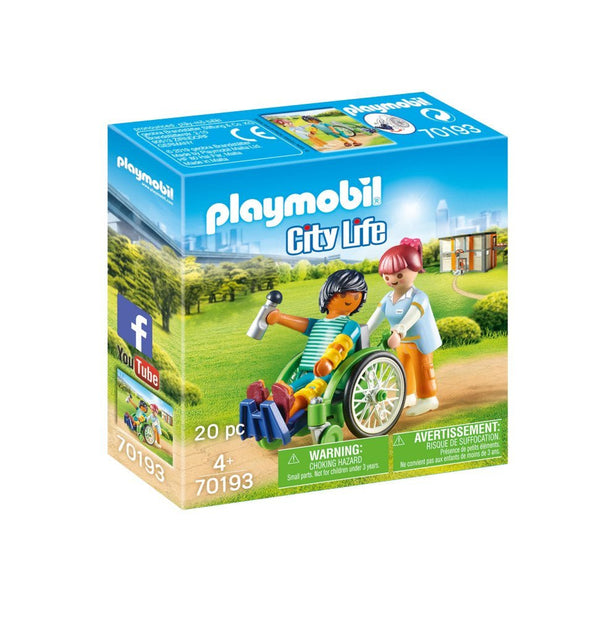 Playmobil City Life - Patient i kørestol - 70193 - Fra 4 år. - Billede 1