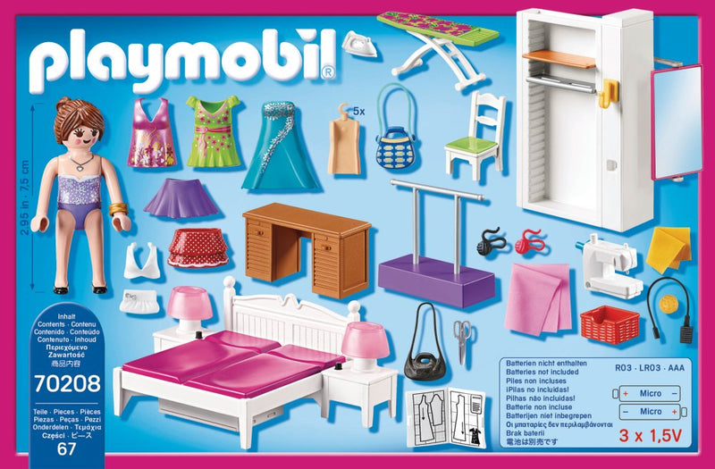 Playmobil Dukkehus - Soveværelse med syhjørne - 70208 - Billede 1