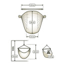 Økologisk Hængekøjestol til 1-2 personer - Onyx - Mellem - La Siesta - Billede 1
