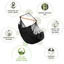 Økologisk Hængekøjestol til 1-2 personer - Onyx - Mellem - La Siesta - Billede 1