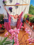 Økologisk Hængekøjestol til 1-2 personer - Flamingo - Mellem - La Siesta - Billede 1