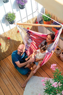 Økologisk Hængekøjestol til 1-2 personer - Flamingo - Mellem - La Siesta - Billede 1