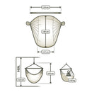 Økologisk Hængekøjestol til 1-2 personer - Flamingo - Mellem - La Siesta - Billede 1