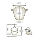 Økologisk Hængekøjestol til 1-2 personer - Volcano - Mellem - La Siesta - Billede 1