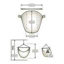 Økologisk Hængekøjestol til 1-2 personer - Jungle - Mellem - La Siesta - Billede 1