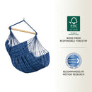 Helårs Hængekøjestol til 1-2 personer - Marine - Mellem - La Siesta - Billede 1