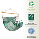 Økologisk Hængekøjestol til 2 personer - Agave - Stor - La Siesta - Billede 1