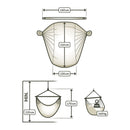 Økologisk Hængekøjestol til 2 personer - Azure - Stor - La Siesta - Billede 1