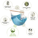 Økologisk Hængekøjestol til 2 personer - Azure - Stor - La Siesta - Billede 1