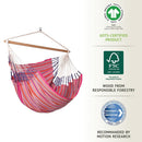 Økologisk Hængekøjestol til 2 personer - Flamingo - Stor - La Siesta - Billede 1
